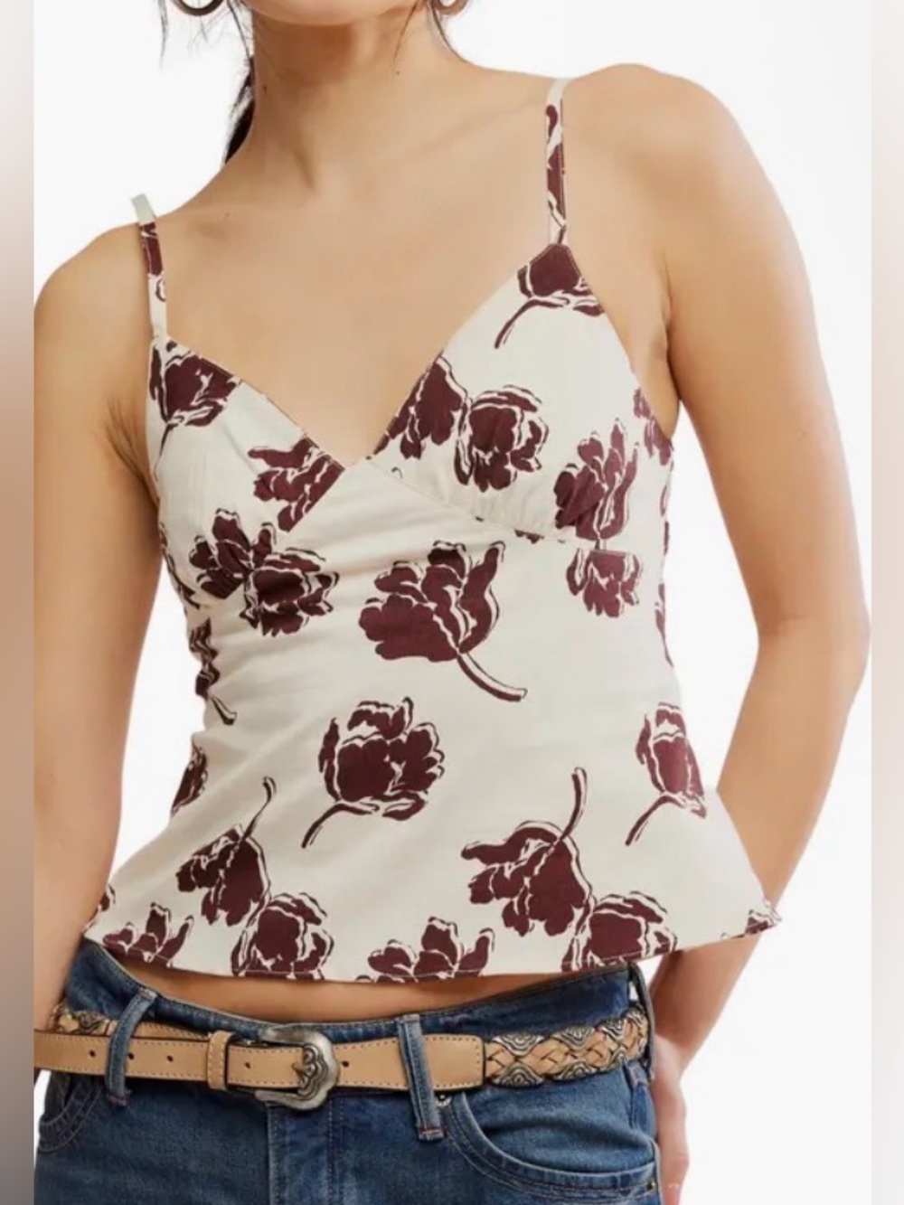 Free People Susie Floral Camisole